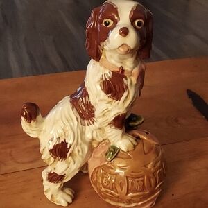 Classic dog ceramic statue